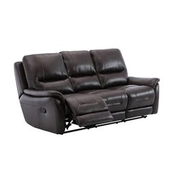 Reggio Reclining Sofa in Chocolate by Lifestyle