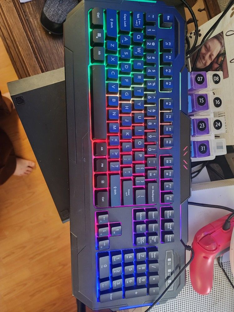 Rainbow Light-up USB Keyboard