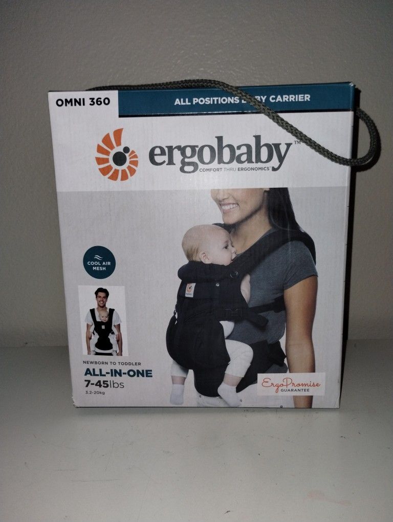 Ergobaby Omni 360 Cool Air Mesh Ergonomic Baby Carrier Black All Positions