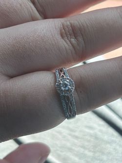 14k white gold ring