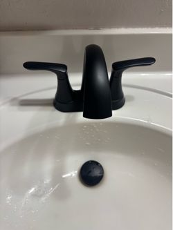 Bathroom faucet. New sink black faucet