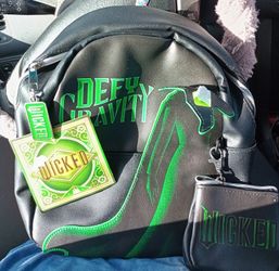 BN BLACK AND GREEN BACKPACK (WICKED) W 2 PC Set And Smart Watch