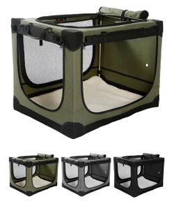New!✨30x21x21 4 door portable travel pet crate.   Retails for $80