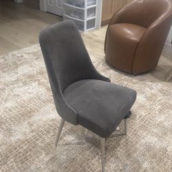 Free Gray Velvet Chairs Must Pickup 
