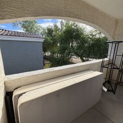 King size box spring and bed frame