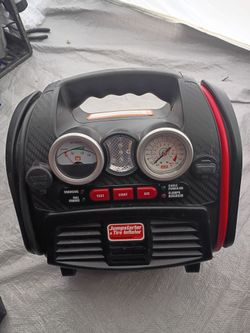 Power station PSX3, a portable jump starter and tire inflator.