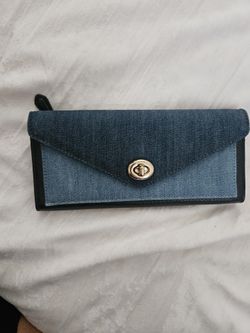 Coach Wallet Blue Jean Color