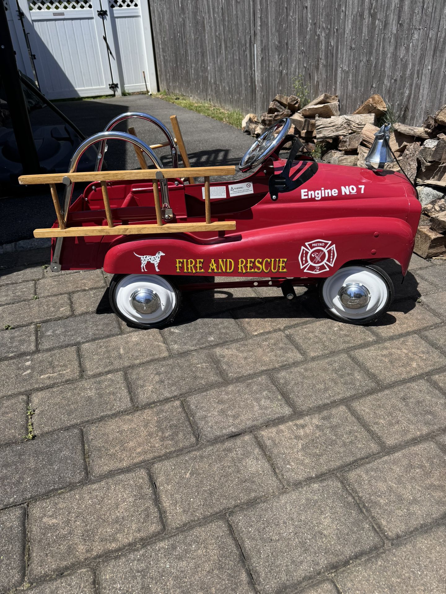 Fire & Rescue Pedal Car 