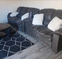 Grey electric couches