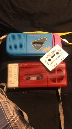 Vintage 80’s  Cassette Player Radios 