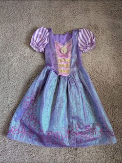 Disney Tangled Rapunzel Costume Dress - Size: Small (4-6x)