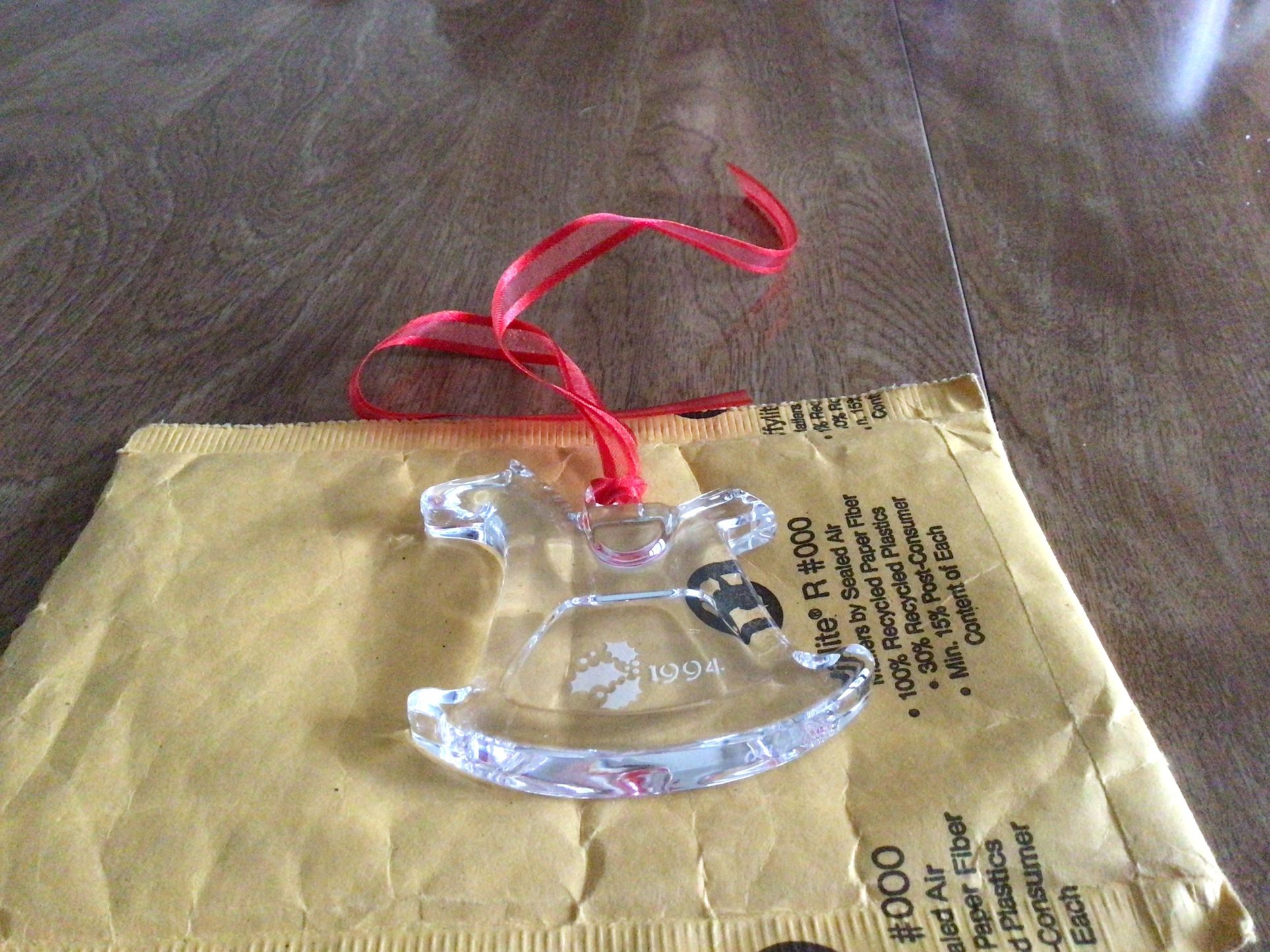 Vintage Orrefors Crystal Ornament 