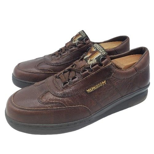 Mephisto‎ Mens Air-Jet Oxford Size 10 Brown Leather Lace Up Dress Shoe France s-l400.jpg main image 3