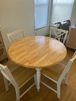 Solid Wood Table & Chairs