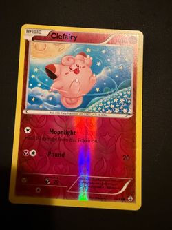 Pokemon Clefairy reverse halo