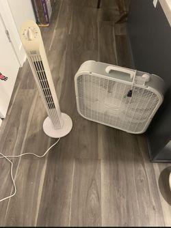 Easy Home Tower Fan And One Box Fan