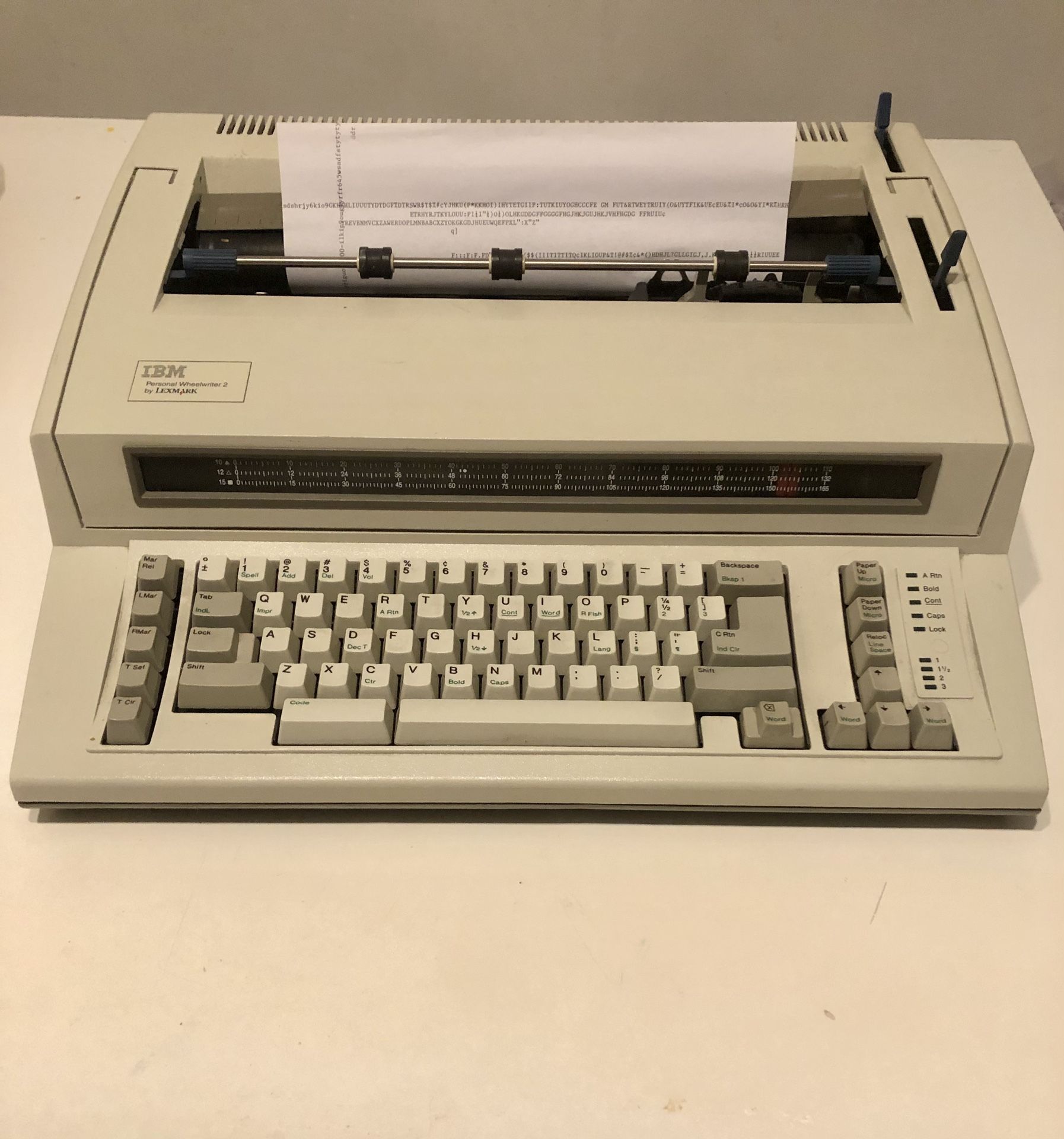 IBM PERSONAL WHEELWRITER 2 BY LEXMARK