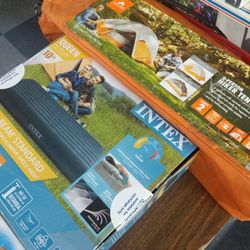 Blow Up Mattress And Tent Camping Equipment