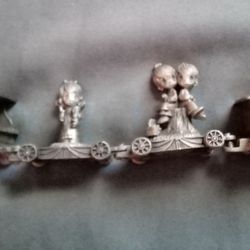 4 Piece Pewter Precious Moments Train
