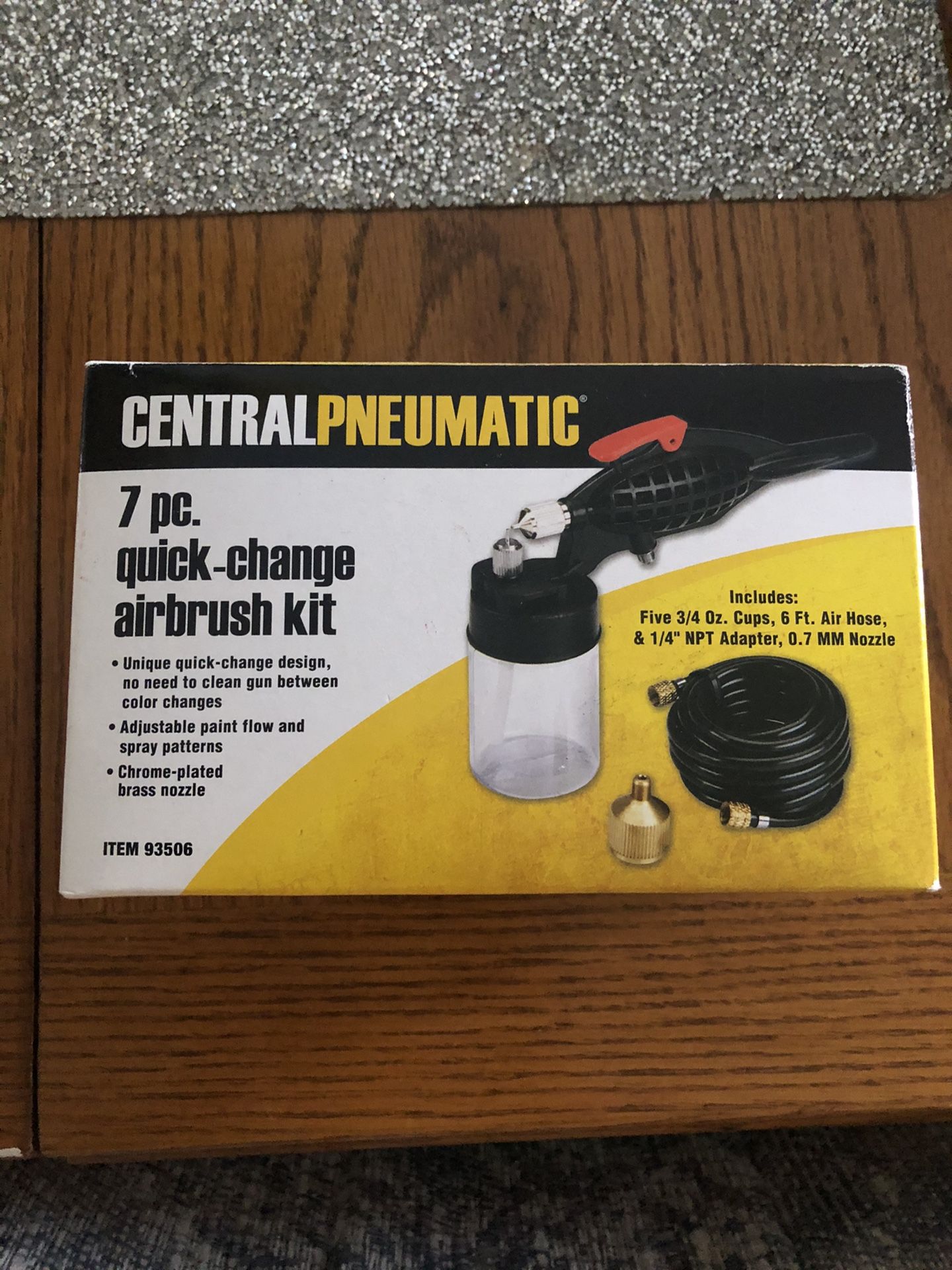 7pc quick change air brush kit