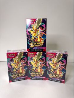 Pokemon TCG Ascended Heroes Booster Bundle Lot of 4