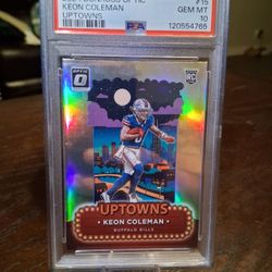 2024 Donruss Optic Keon Coleman PSA 10