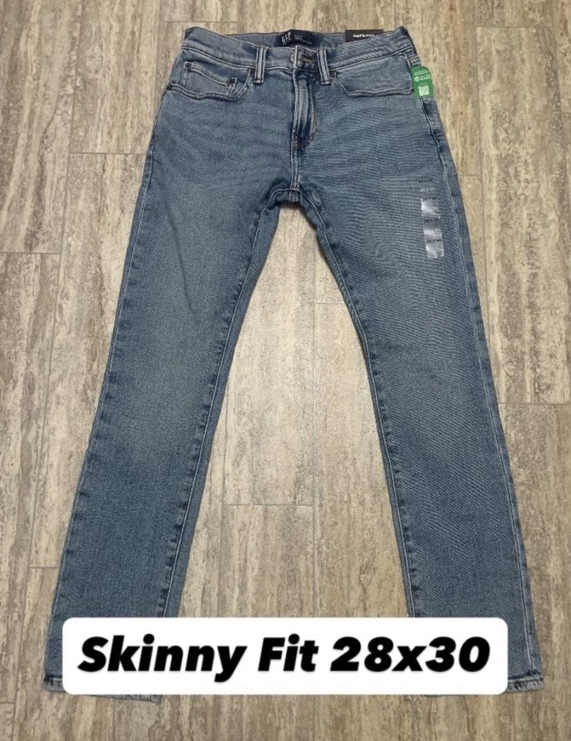 BRAND NEW GAP Denim Blue Jeans Skinny 28x30- $30