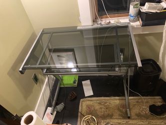 Glass desk