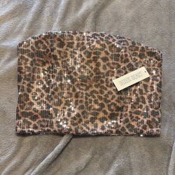NEW Cheetah Sequence Tube Top