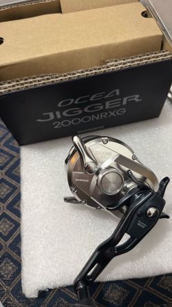 Shimano Ocea Jigger 2000NRXG | Upgraded 80/92mm Long Handle | Excellent Condition | With Box