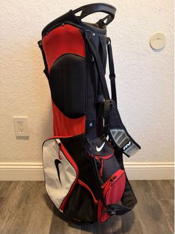 Nike 2022 Air Sport 2 Golf Caddie Stand Bag Red Black White