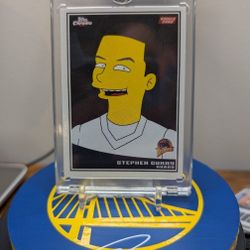 Stephen Curry Rookie Custom Simpsons Style 