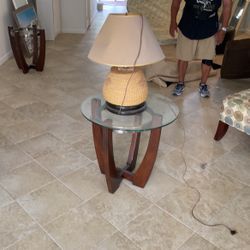 End Tables With Lamps $50