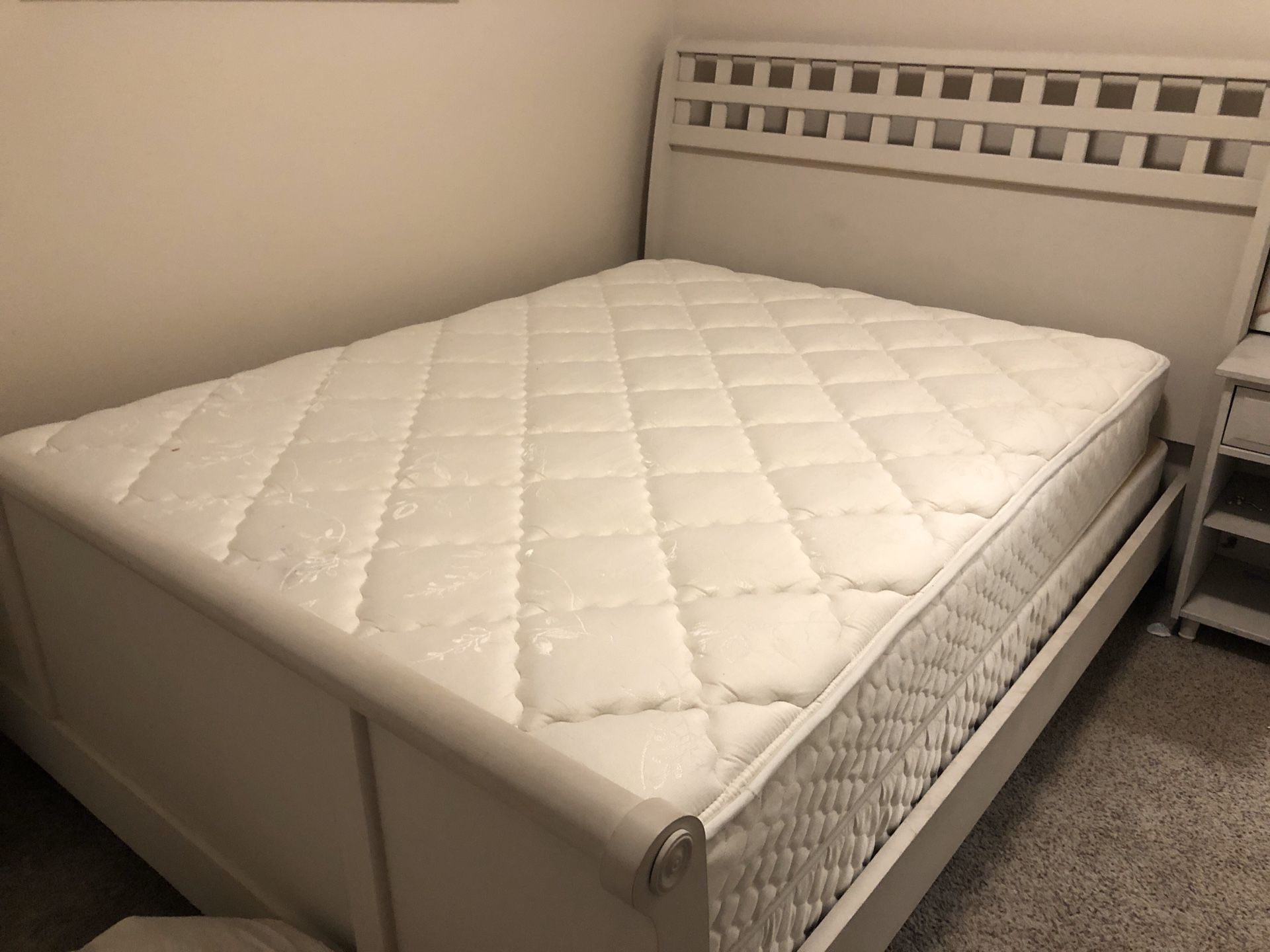 Queen Bed Frame & Mattress