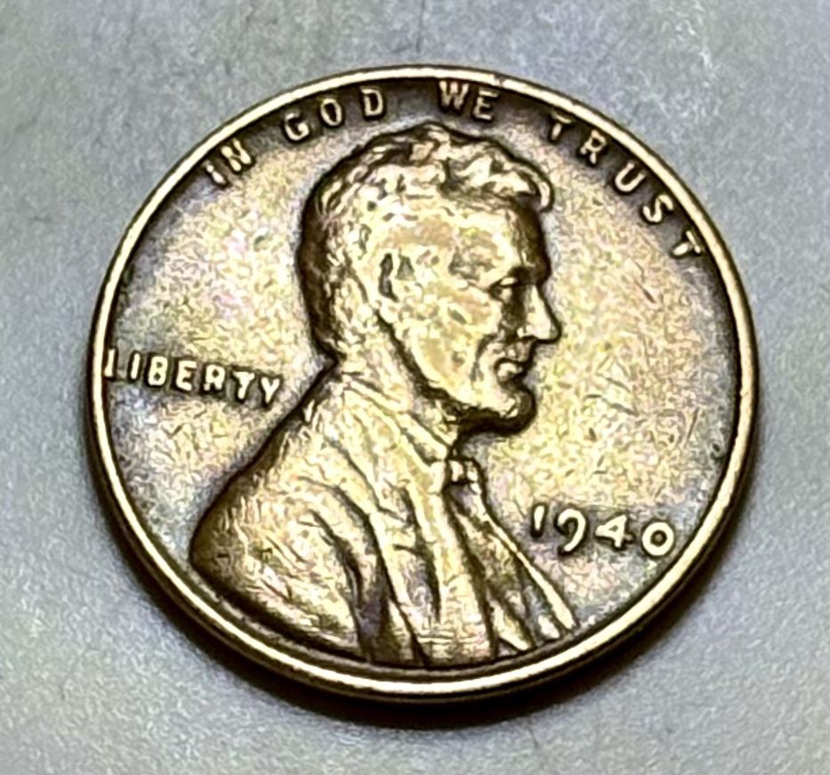 1940 Cent Coin, No Mint, Error