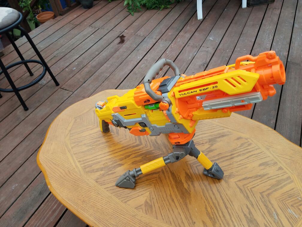 Nerf Gun Vulcan EBF-25 dart blaster with Detachable Tripod Stand. for Sale  in Miami, FL - OfferUp