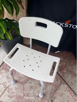 Bathroom, adjustable senior chair