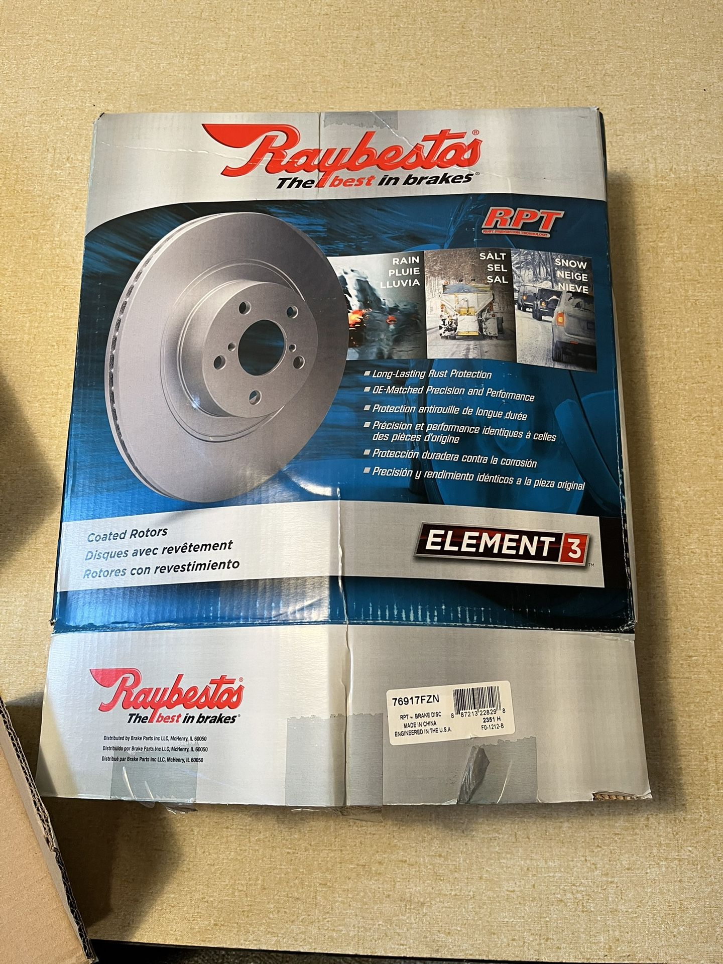 Raybestos Brake Rotor Set 2000 Dodge Pickup