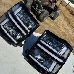 14-15 Chevy Silverado Headlights New 