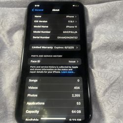 Black iPhone 11 64GB (Unlocked) 
