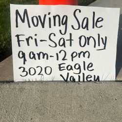 Moving sale 
