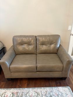 Free pleather Loveseat