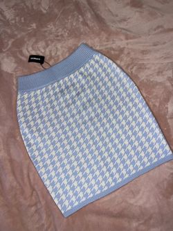 EXPRESS Houndstooth Sweater Knit Skirt