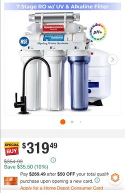 iSpring 7-Stage RO UV Alkaline Water Filter System