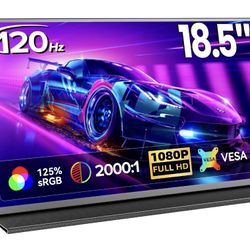 18.5" FHD Portable Monitor 120Hz gaming screen laptop monitor extender