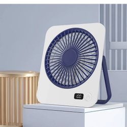 Wholesale Only Rechargeable Desktop Fan with Digital Display – 300 Sets Available, $2 Each, Visit Our Warehouse in City of Industry
