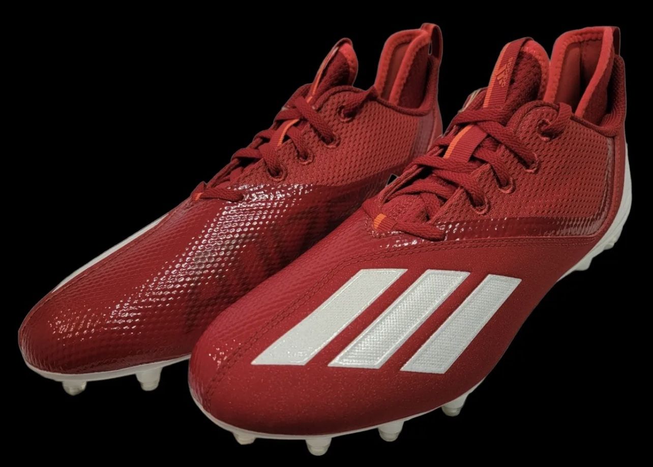 Men's Adidas Adizero Scorch Football Cleats Red White Size