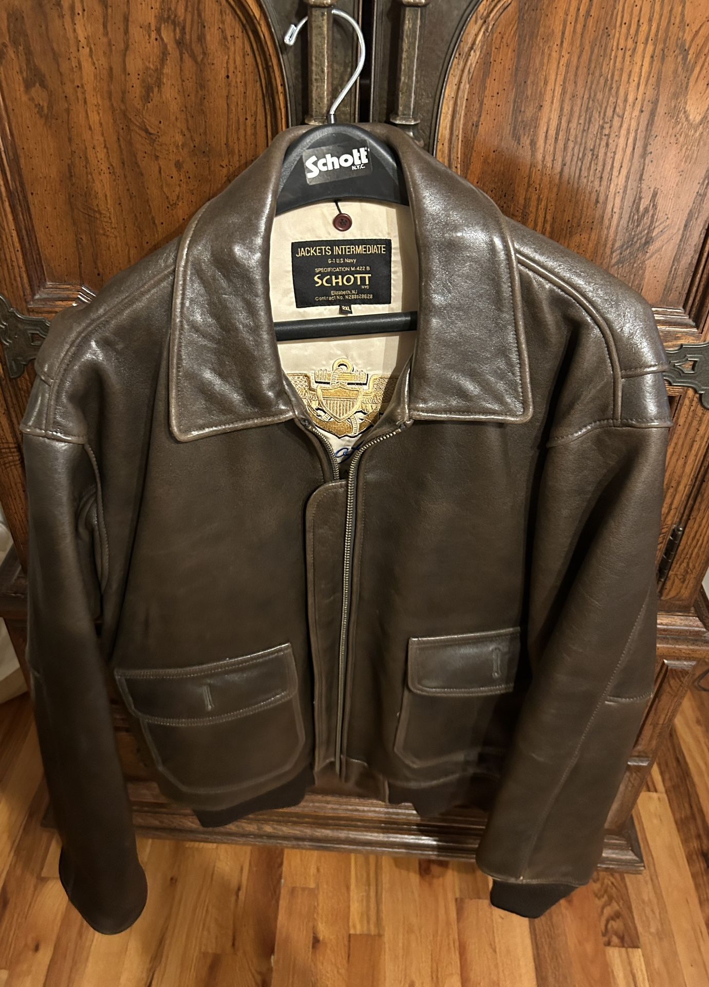 SCHOTT “Wings Of Gold” Leather Jacket