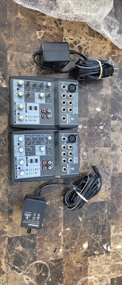 2 Behringer Xenyx 502 Analog Mixers