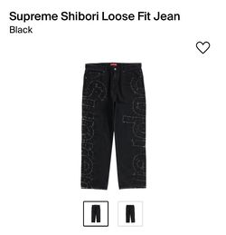 Supreme Shibori Pants Black Sz 34